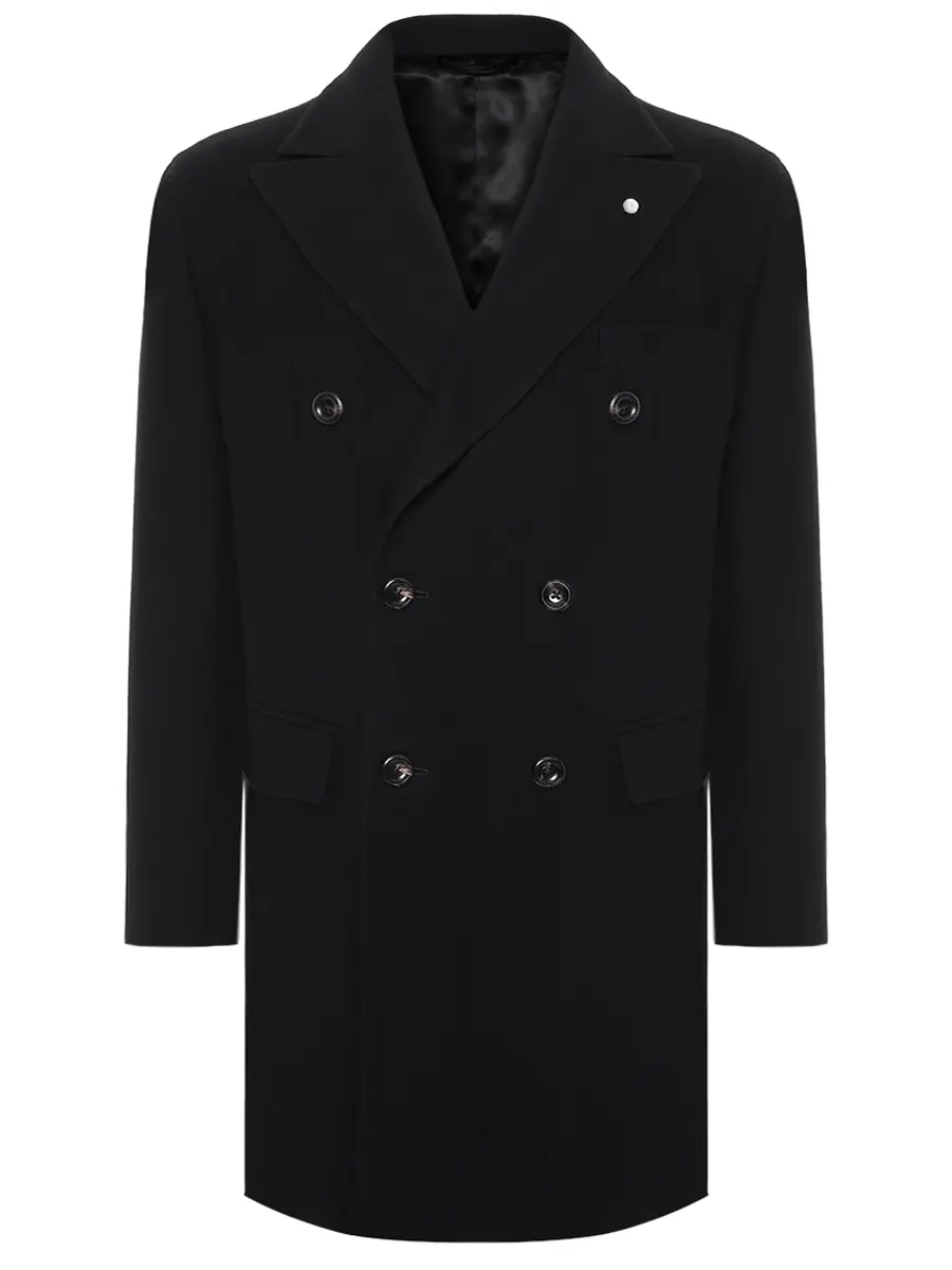 

Пальто шерстяное, Черный, 57500/5/7384