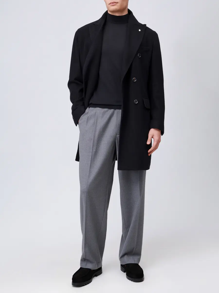 Пальто шерстяное LUBIAM 57500/5/7384 Черный  Фото 2