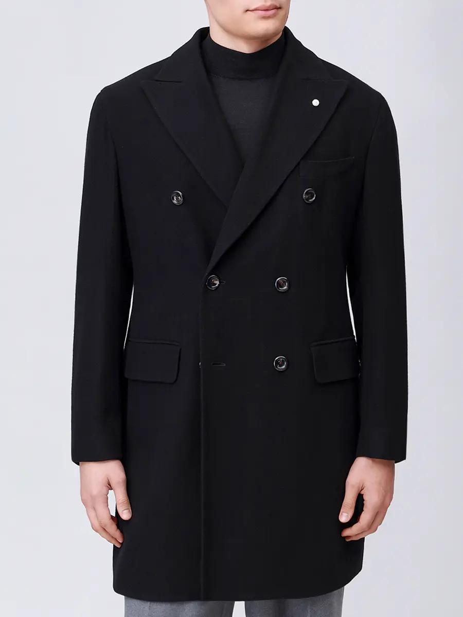 Пальто шерстяное LUBIAM 57500/5/7384 Черный  Фото 4