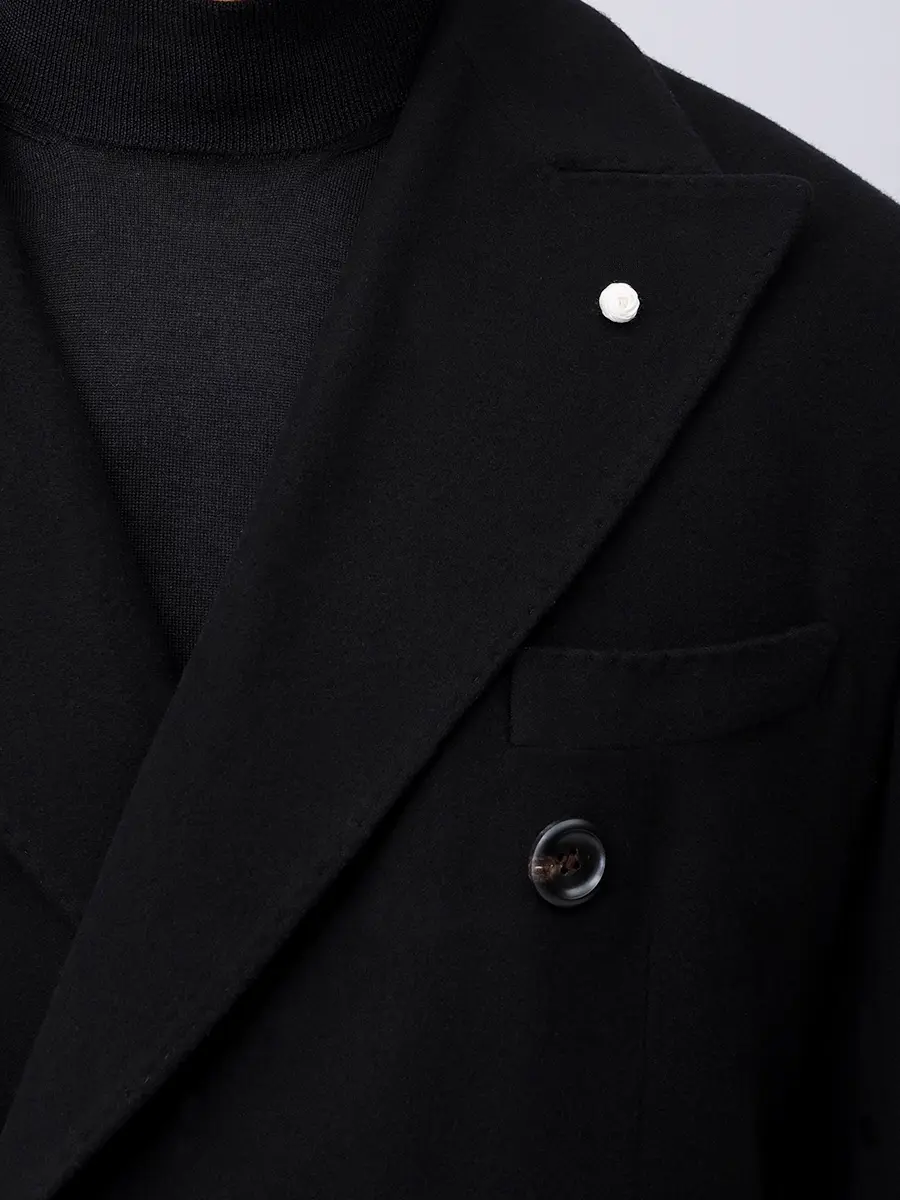 Пальто шерстяное LUBIAM 57500/5/7384 Черный  Фото 5
