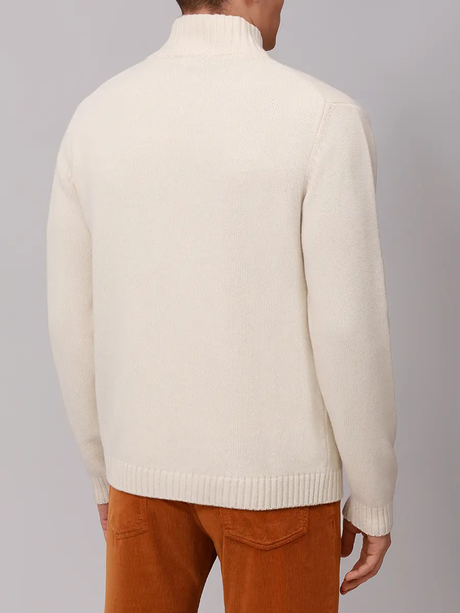 Кардиган шерстяной DANIELE FIESOLI 0192/01 ECRU Кремовый  Фото 3