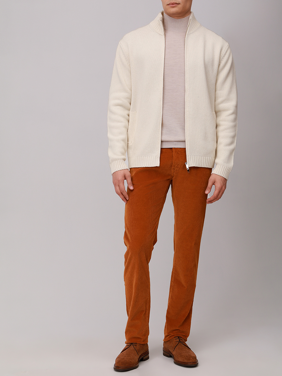 Кардиган шерстяной DANIELE FIESOLI 0192/01 ECRU Кремовый  Фото 2