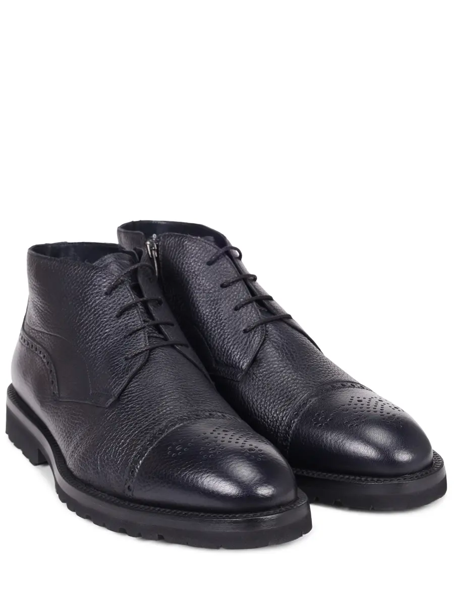 Ботинки кожаные на меху BARRETT 252U065.2 Синий  Фото 2