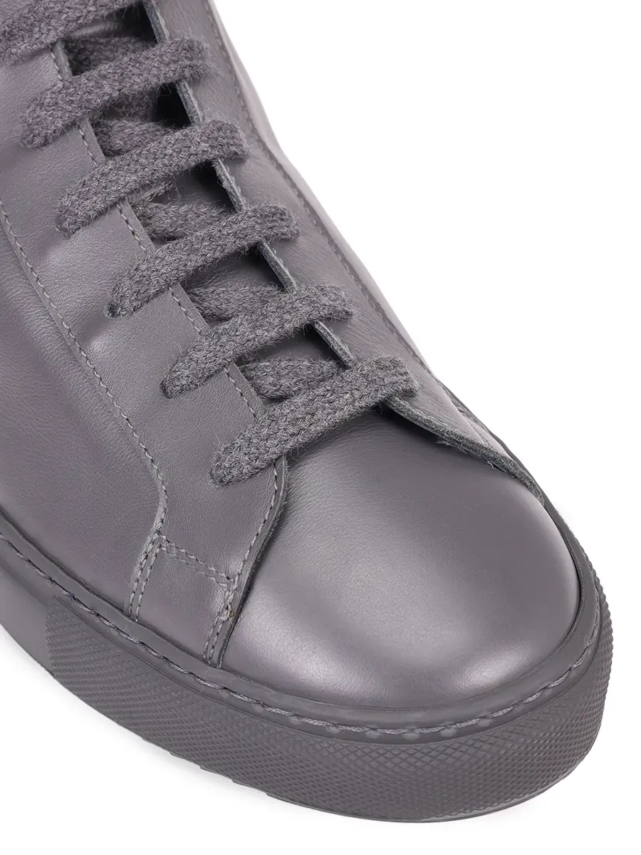 Кеды кожаные на меху DOUCAL`S DD8824ERICUM2142N06 Серый  Фото 5