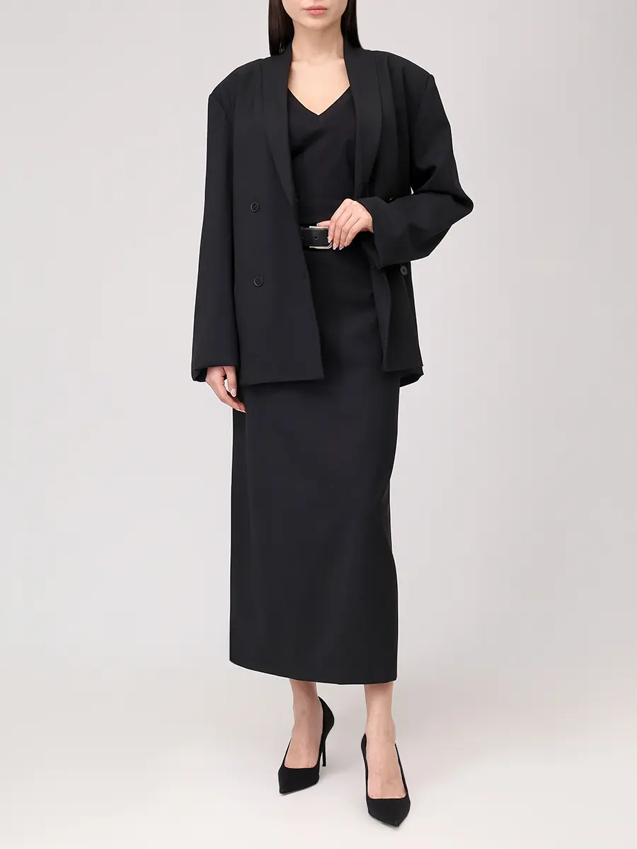 Юбка шерстяная Samos LOULOU DE SAISON SAMOS LDS Черный  Фото 2