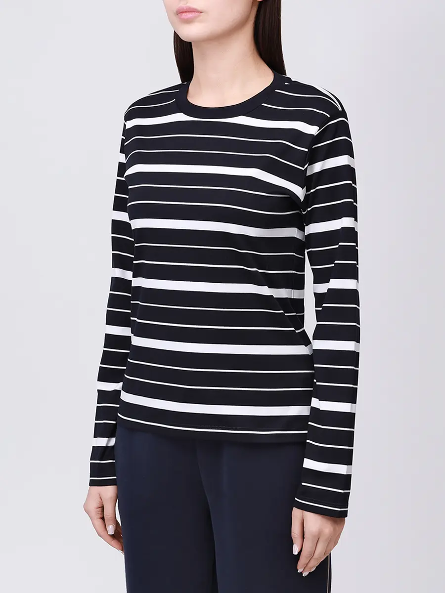 

Лонгслив хлопковый, Белый, 15351602/257