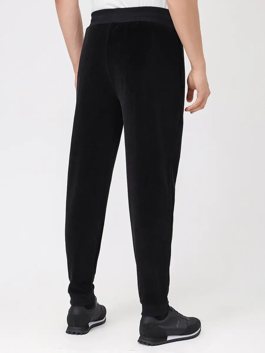 Брюки хлопковые BOSS 50550635/001 Черный  Фото 3