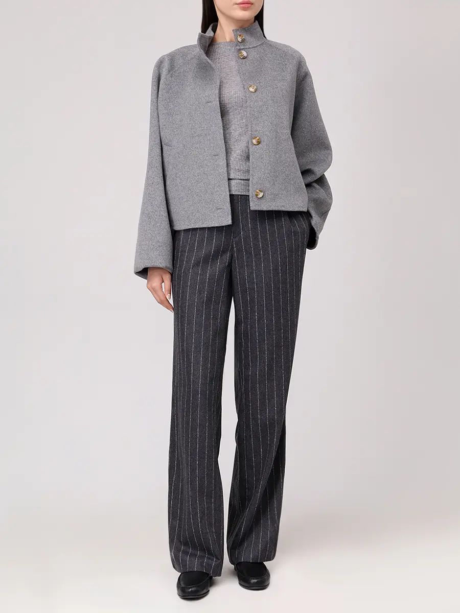 Полупальто шерстяное Nyma LOULOU DE SAISON NYMA Серый  Фото 2