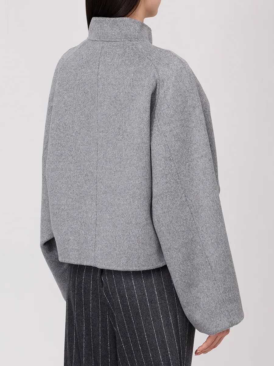 Полупальто шерстяное Nyma LOULOU DE SAISON NYMA Серый  Фото 3