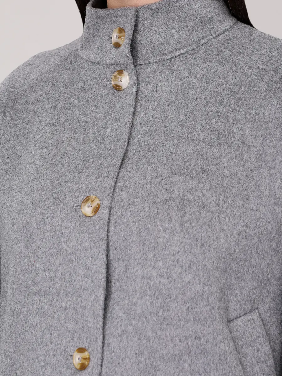 Полупальто шерстяное Nyma LOULOU DE SAISON NYMA Серый  Фото 5