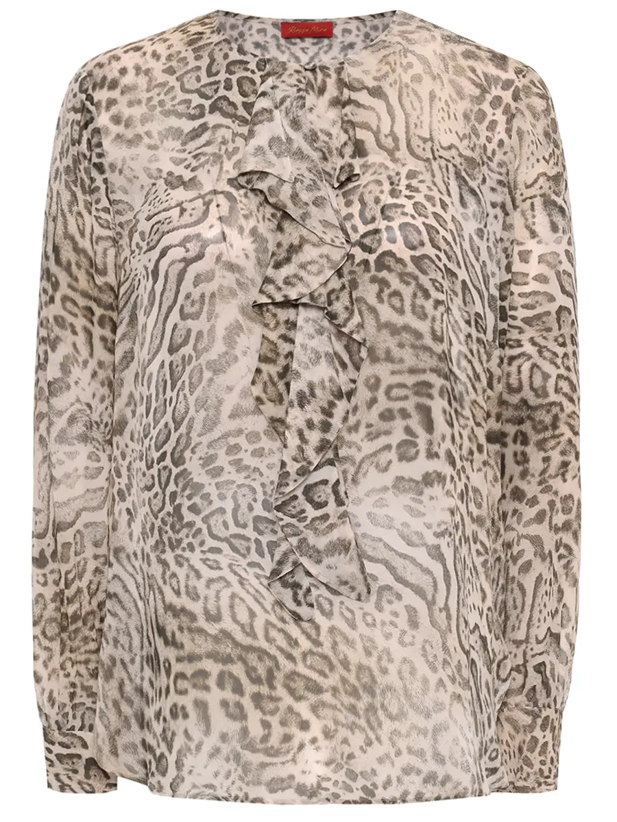 

Блуза из вискозы, Анималистичный принт, 2117P1494801