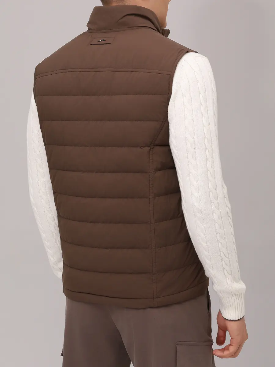 

Жилет стеганый, Коричневый, 15312605/094
