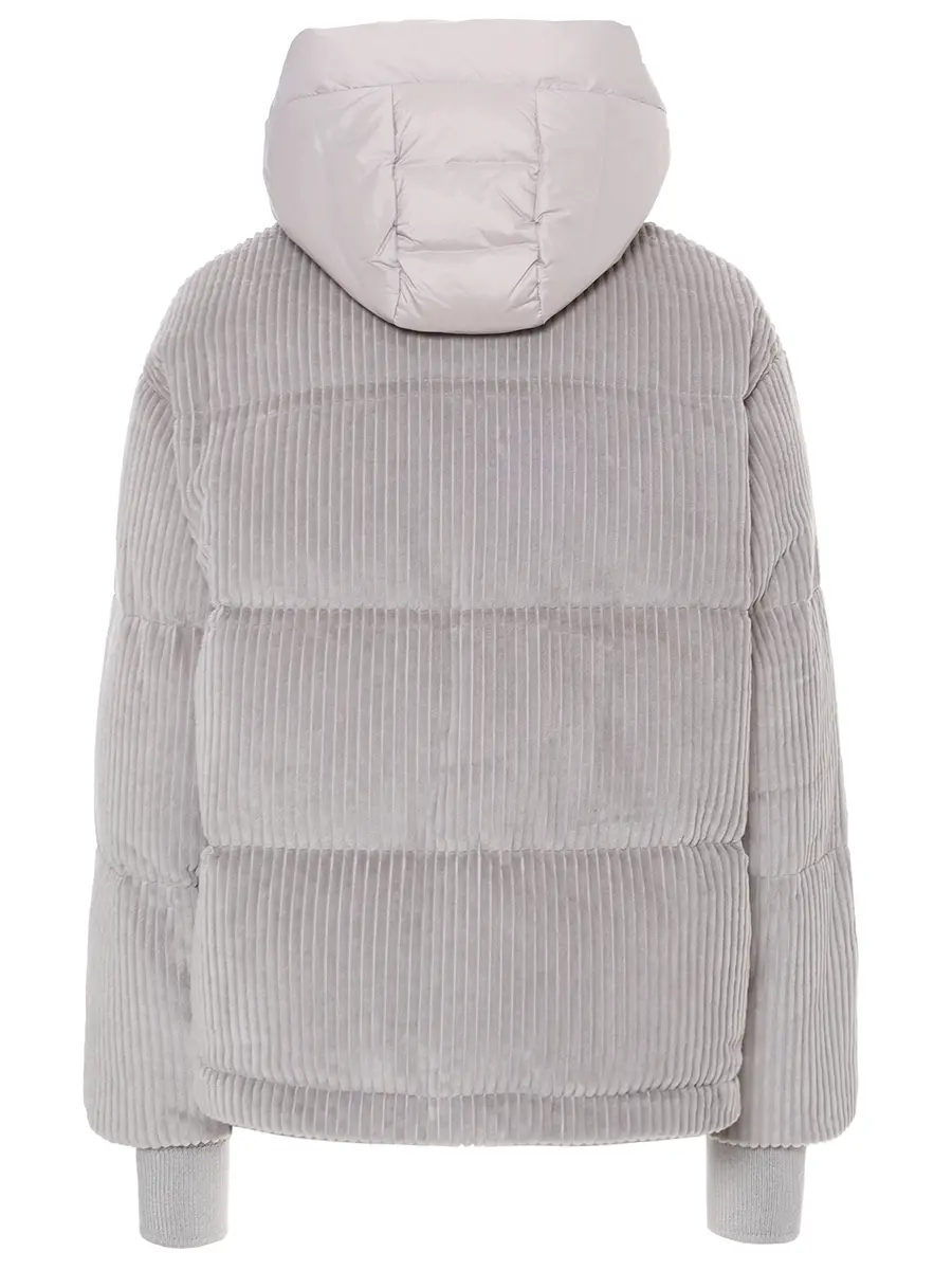 Пуховик стеганый DUNO LORA 402 Серый  Фото 2