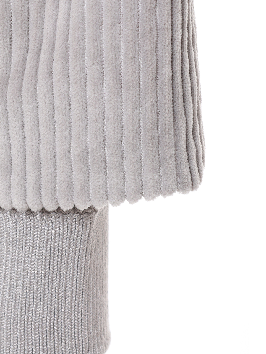 Пуховик стеганый DUNO LORA 402 Серый  Фото 3