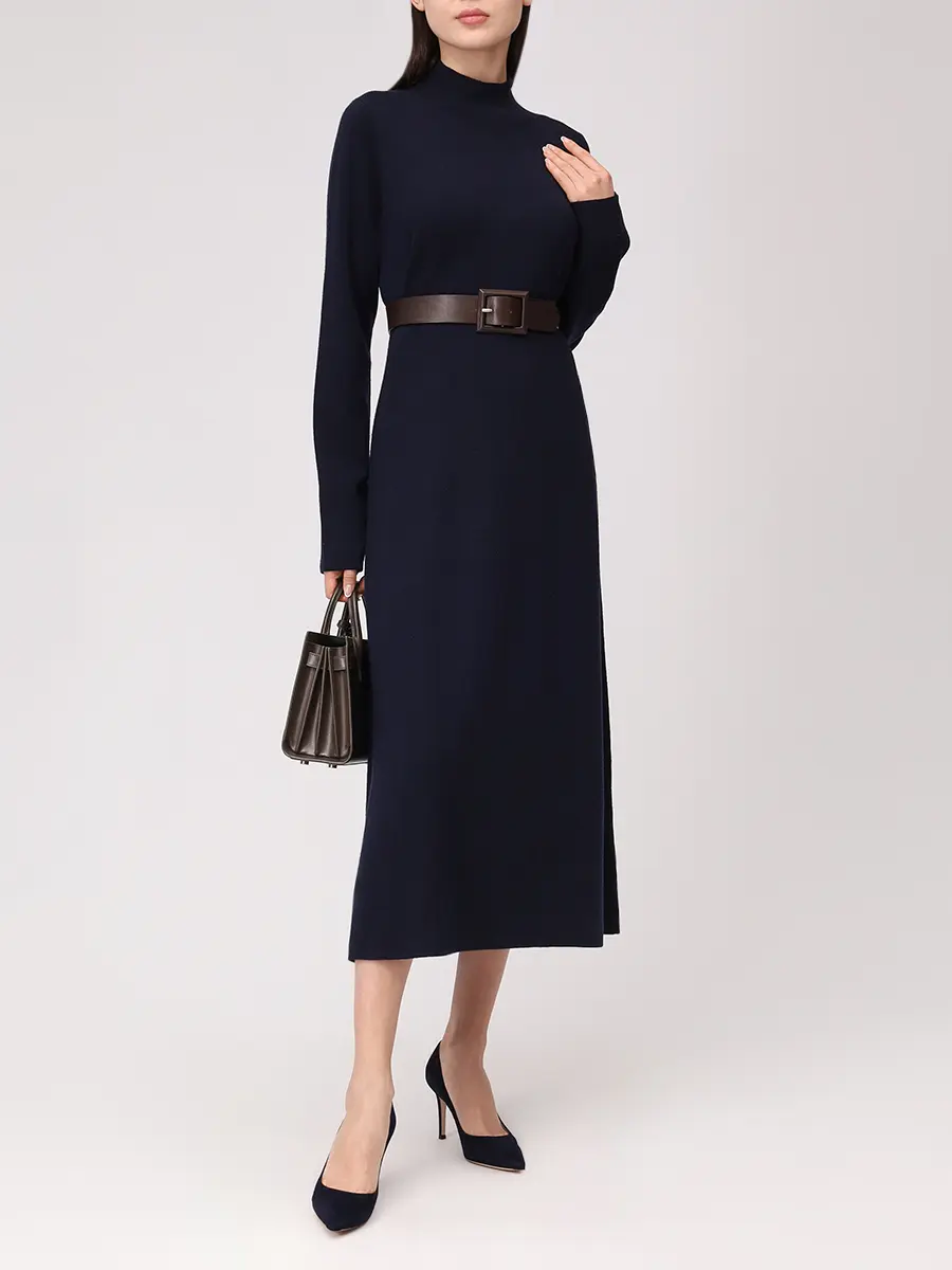 Платье шерстяное ANTONELLI FIRENZE P6150-01037-1241 Синий  Фото 2