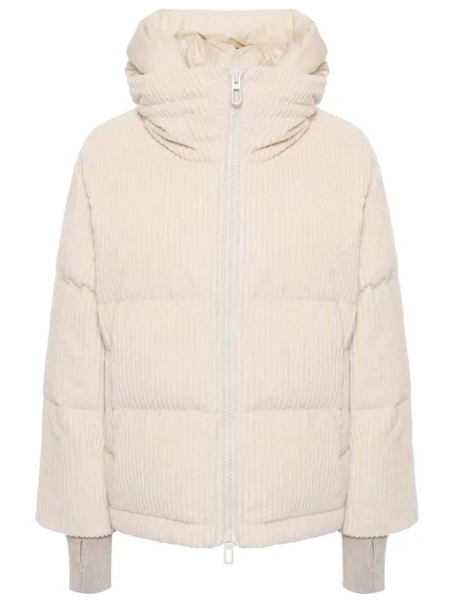 Пуховик стеганый DUNO LORA 019 Кремовый 