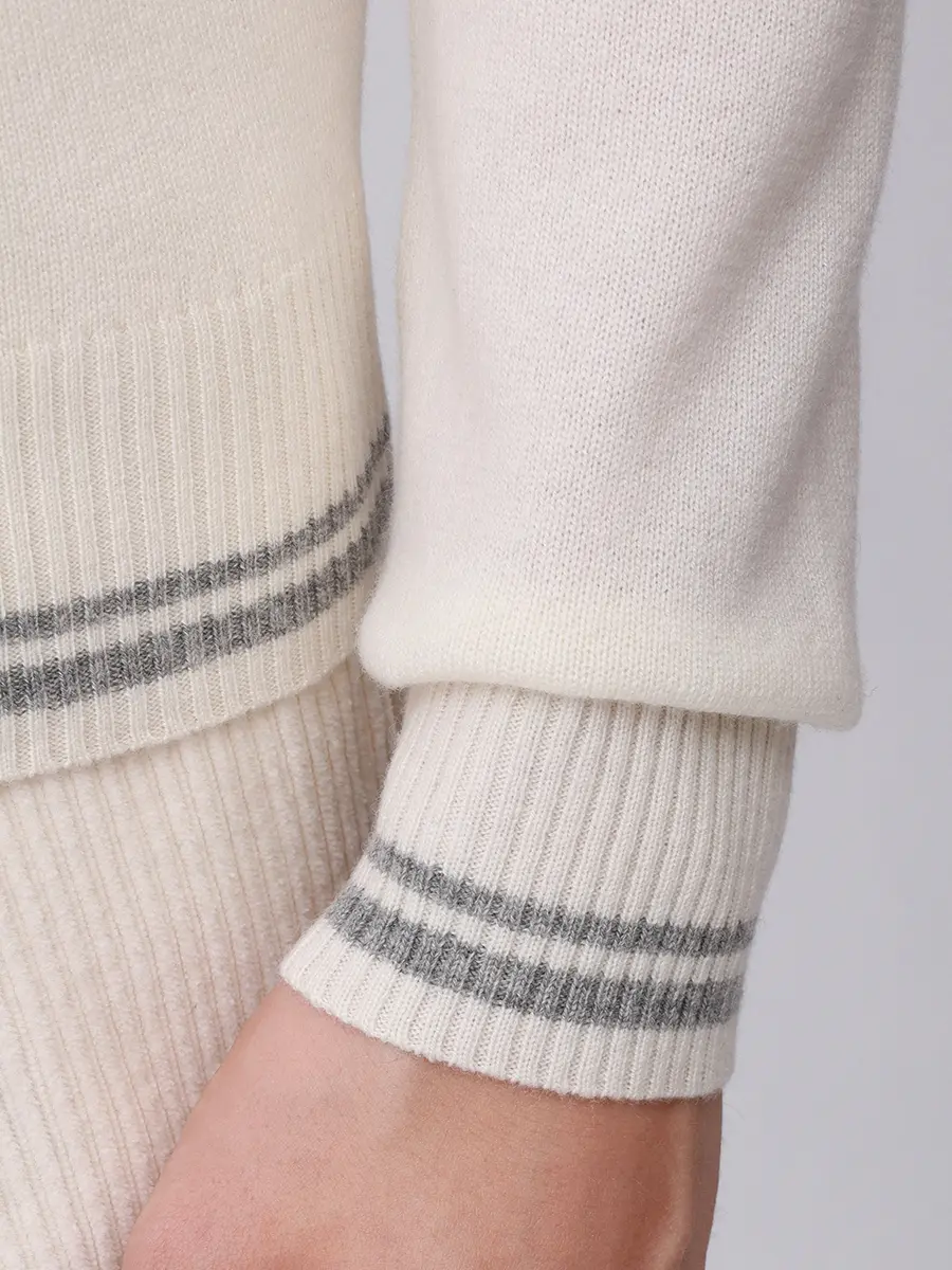 Свитер из шерсти и кашемира L.B.M. 1911 59503/4/6351 Белый  Фото 5