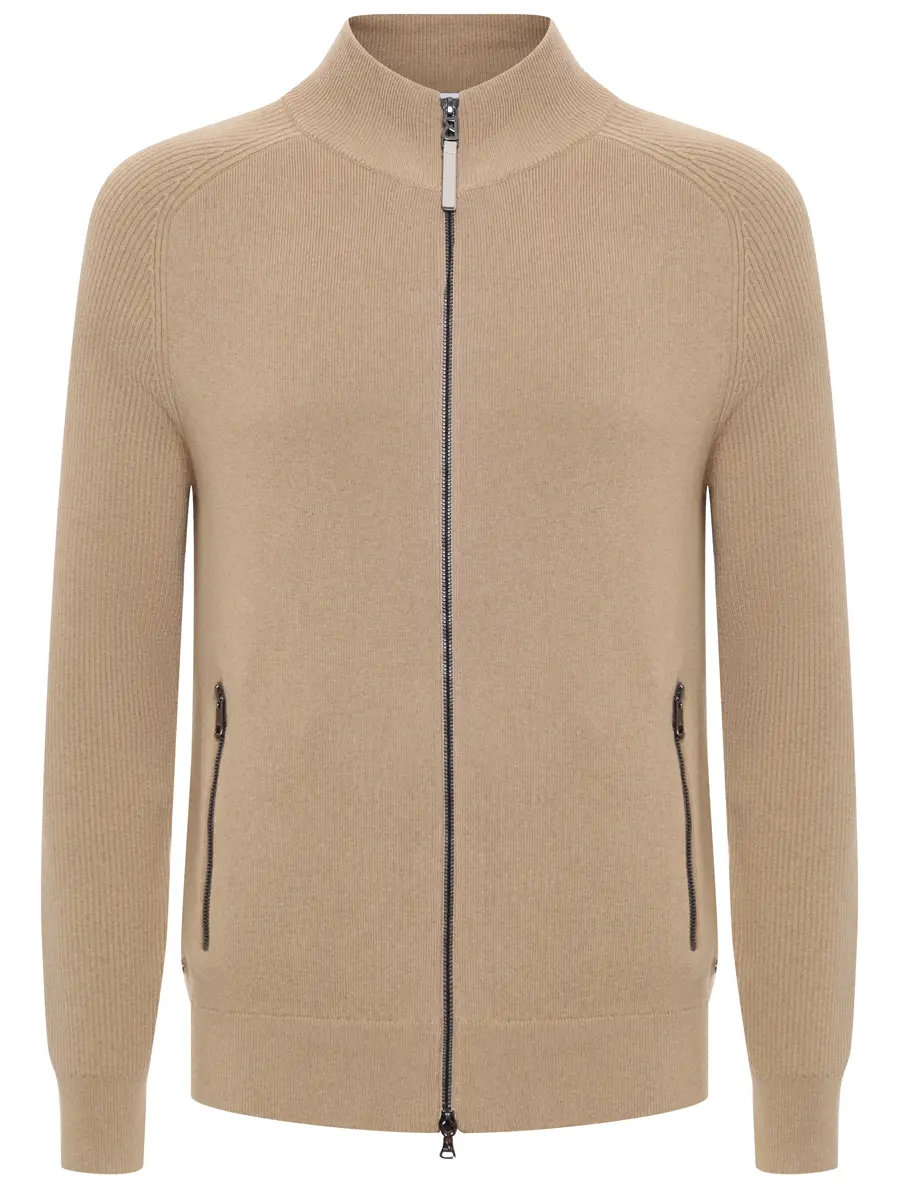 Кардиган из шерсти и кашемира BOGNER DEXTER-1 88822761/805 Бежевый 