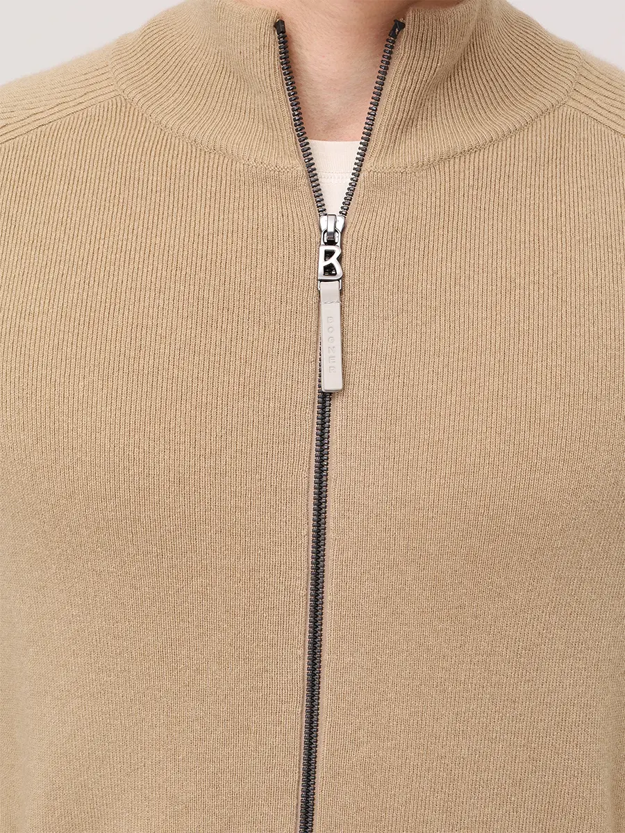 Кардиган из шерсти и кашемира BOGNER DEXTER-1 88822761/805 Бежевый  Фото 5