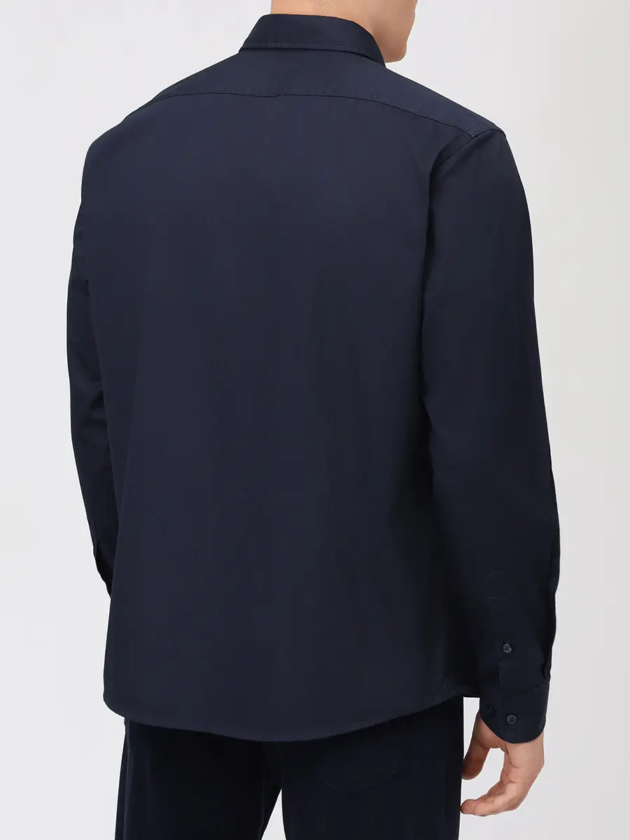 Рубашка Regular Fit хлопковая BOSS 50550585/404 Синий  Фото 3