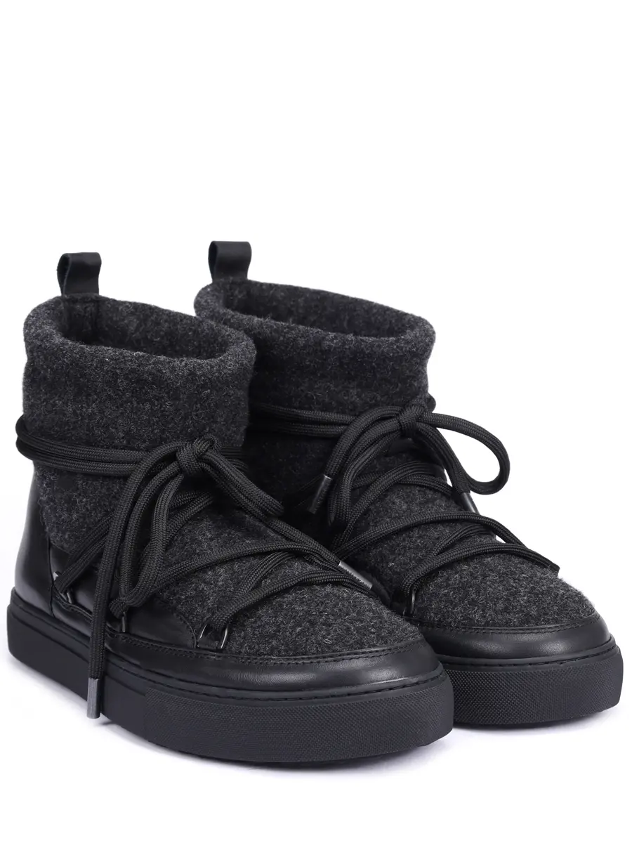 Ботинки комбинированные на меху INUIKII 2001.003.0082.000 Черный  Фото 2