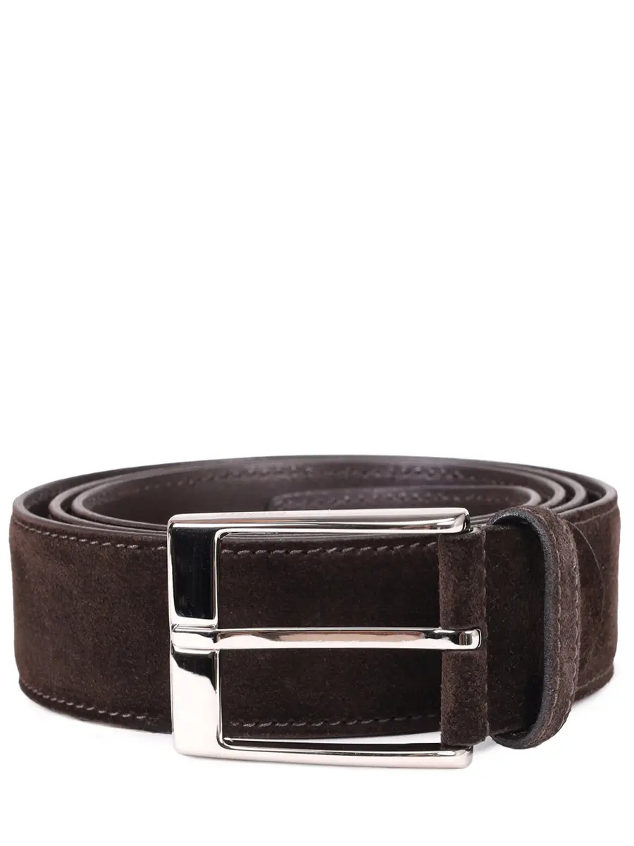 

Ремень замшевый, Коричневый, 23B603.1 Темно-