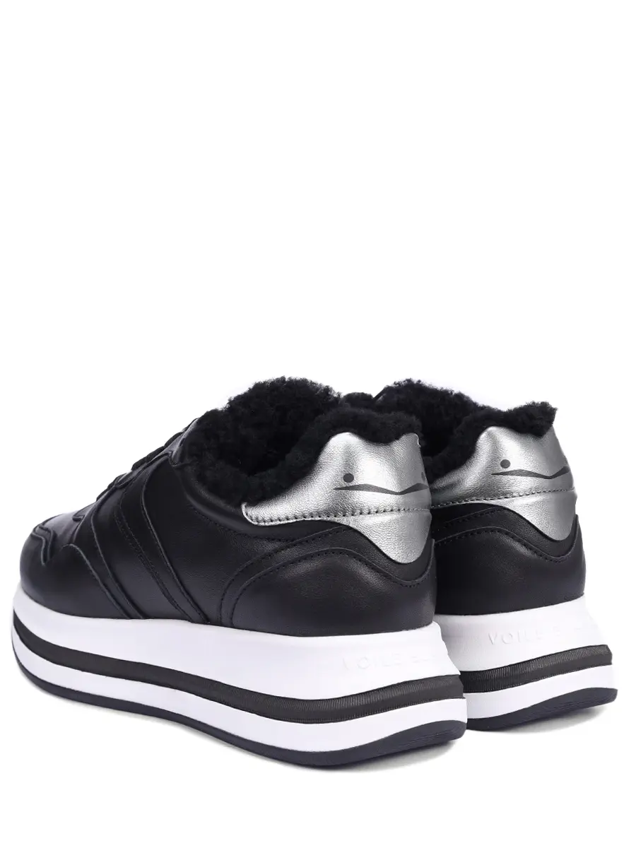 

Кроссовки кожаные на меху, Черный, 001 2018657 06 0A01