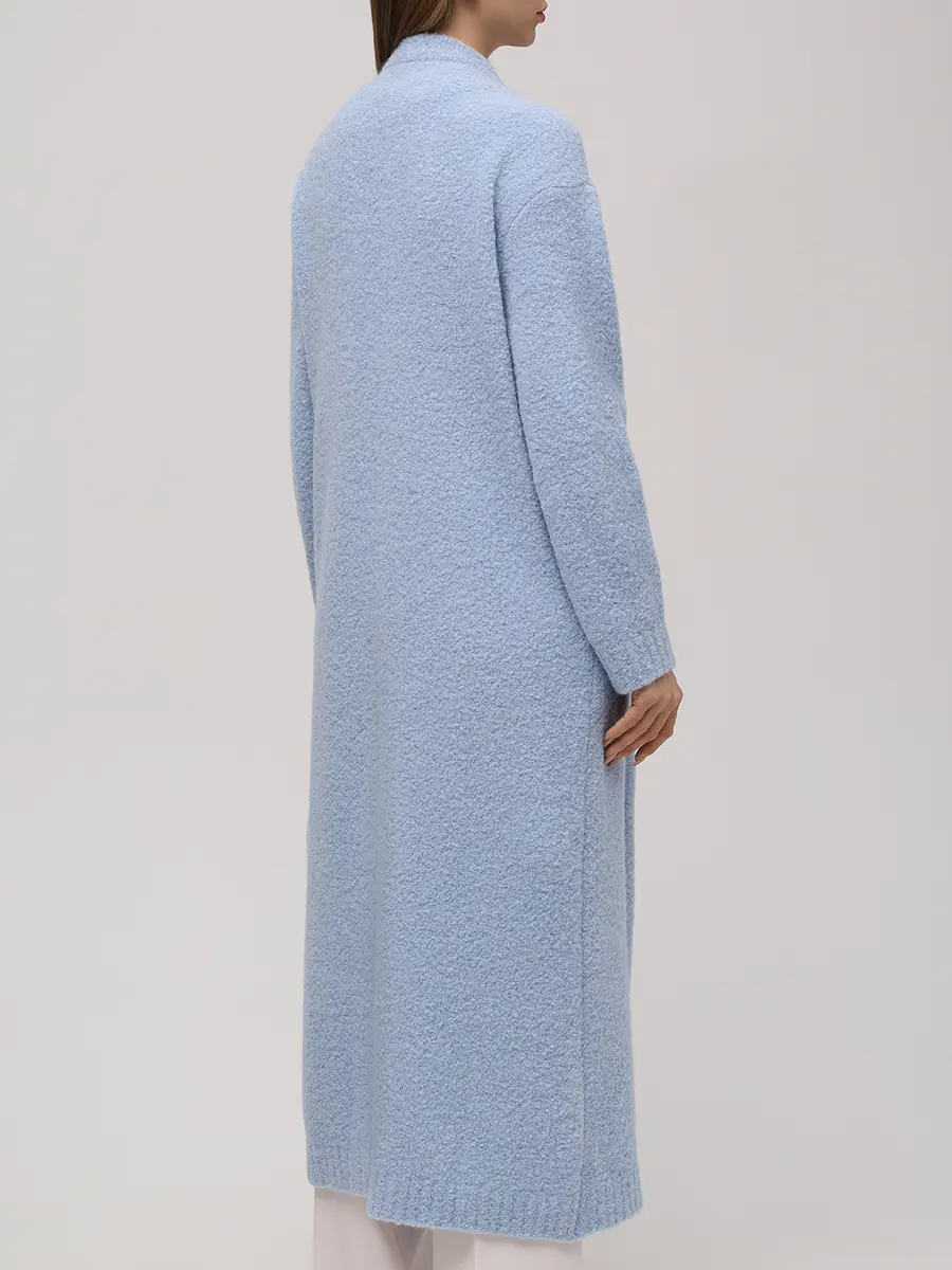 Кардиган из шерсти альпака FREE AGE W26.CR094.2300.401 Голубой  Фото 3