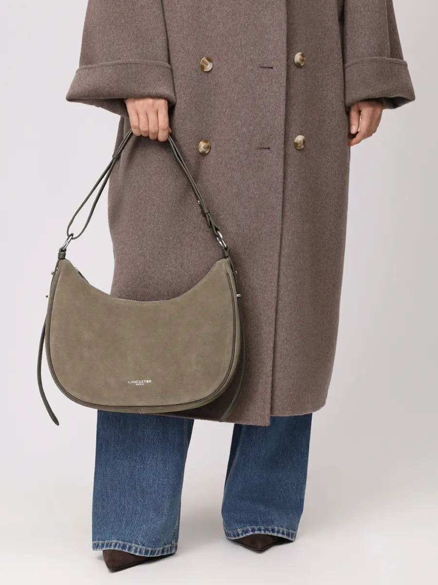Сумка замшевая LANCASTER 480-082-KAKI Хаки  Фото 2