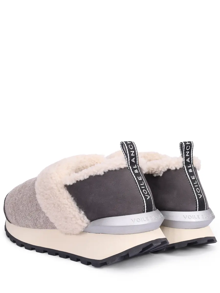 Слипоны на меху VOILE BLANCHE 001 2016210 08 1B69 Серый  Фото 4