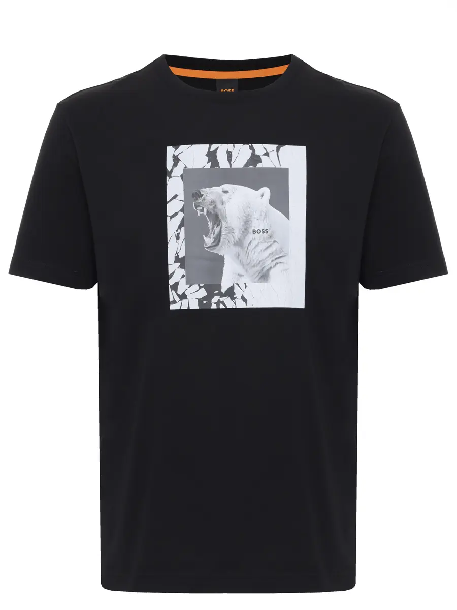 

Футболка хлопковая, Принт, 50554615/001