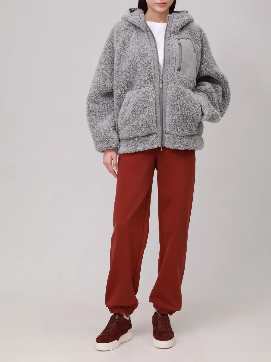 Куртка из экомеха PARAJUMPERS 25WMPWFLPY31/0112 Серый  Фото 2