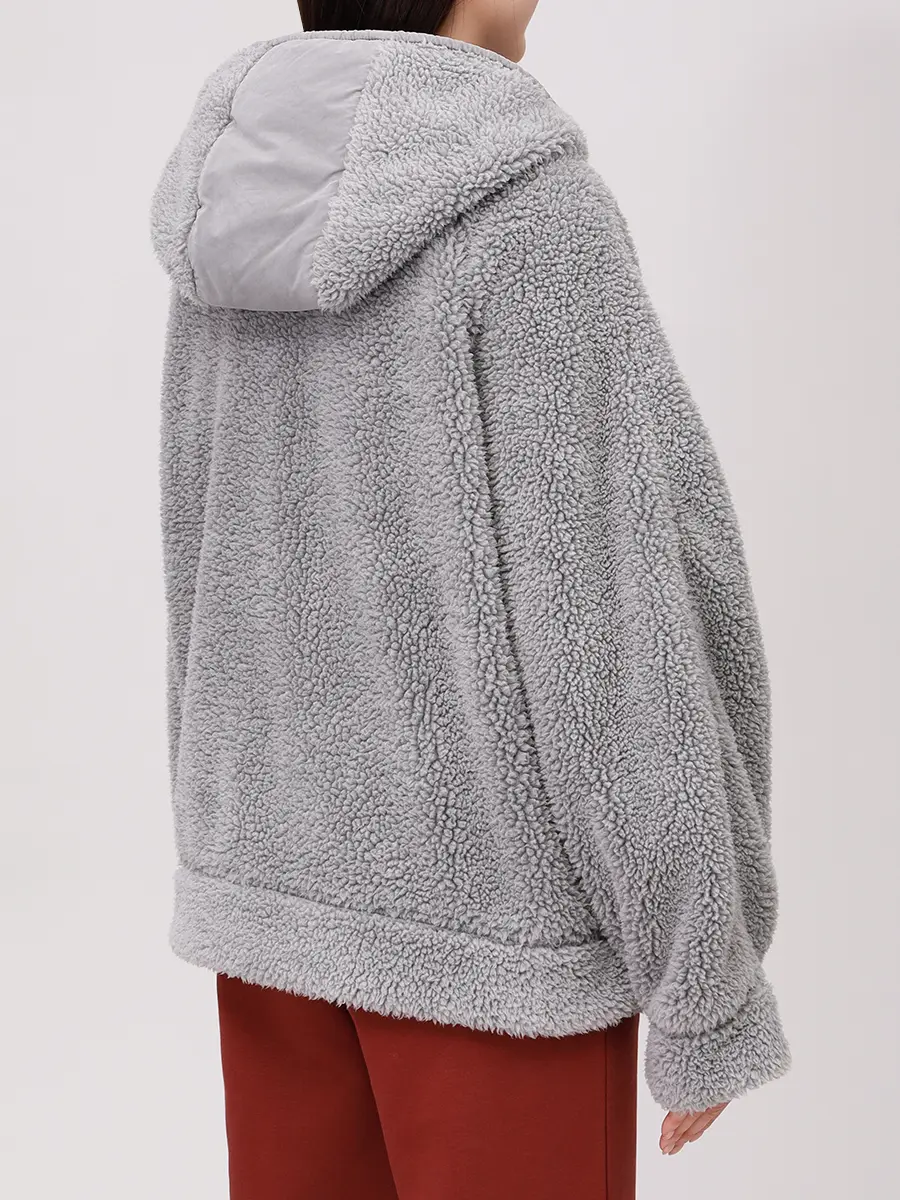 Куртка из экомеха PARAJUMPERS 25WMPWFLPY31/0112 Серый  Фото 3