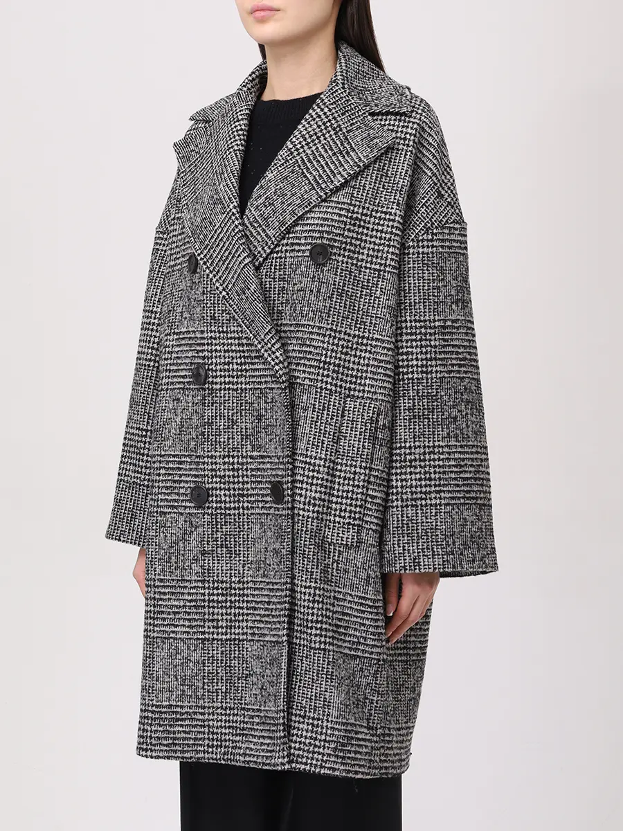 Пальто в клетку ANTONELLI FIRENZE P7093-888C-919 Клетка  Фото 4