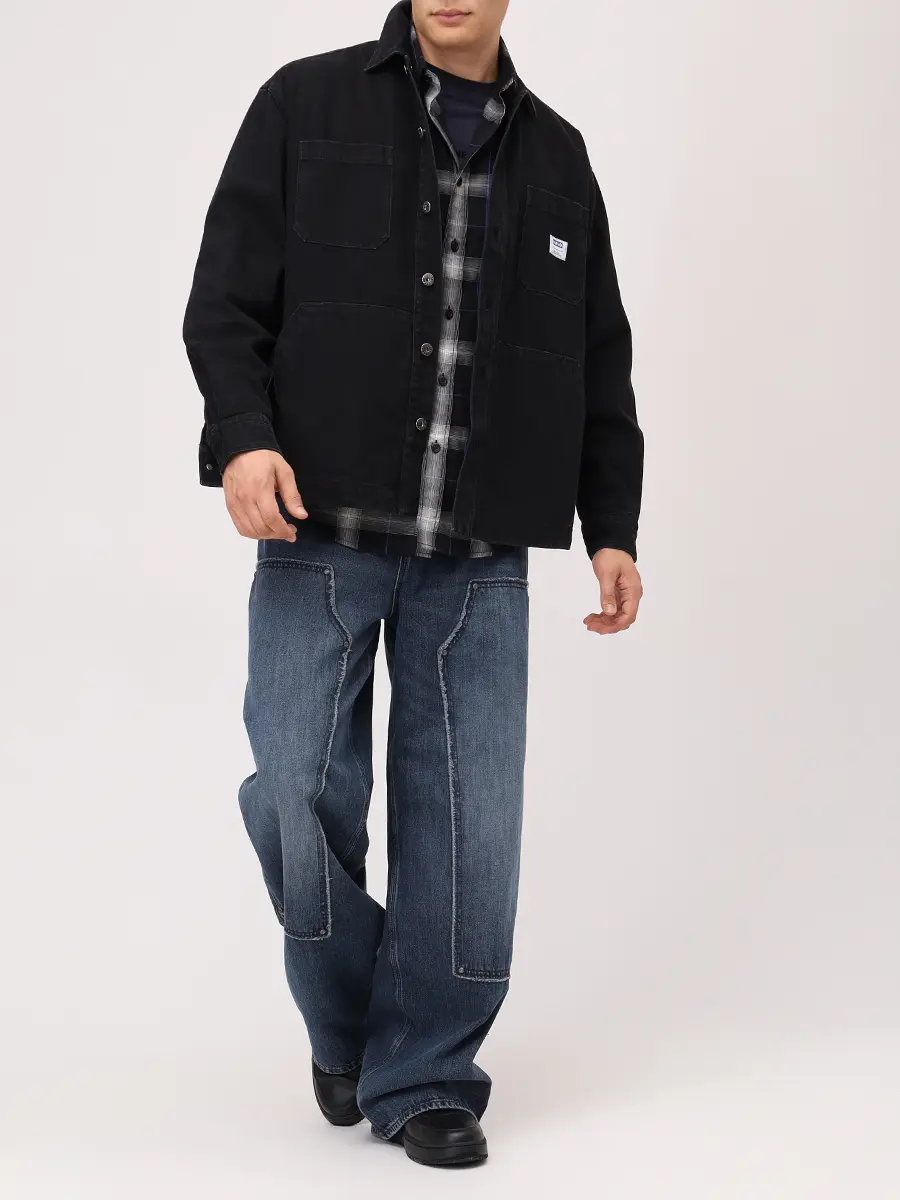 Рубашка джинсовая HUGO 50545249/002 Черный  Фото 2