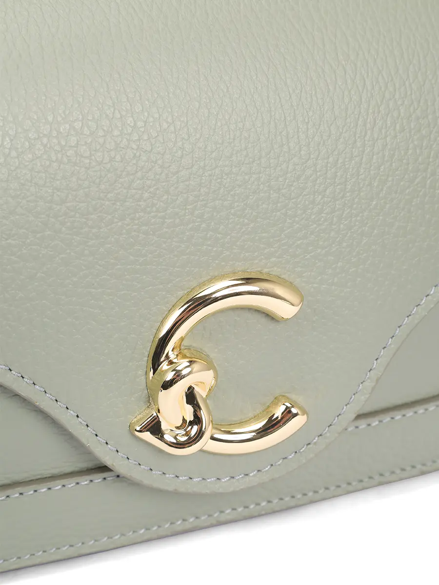 Сумка кожаная C-Me COCCINELLE E1 SSL 12 03 01/G77 Зеленый  Фото 5