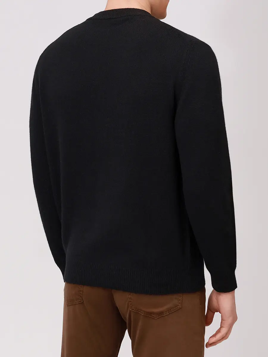 Джемпер кашемировый DANIELE FIESOLI 3370/13NERO Черный  Фото 3