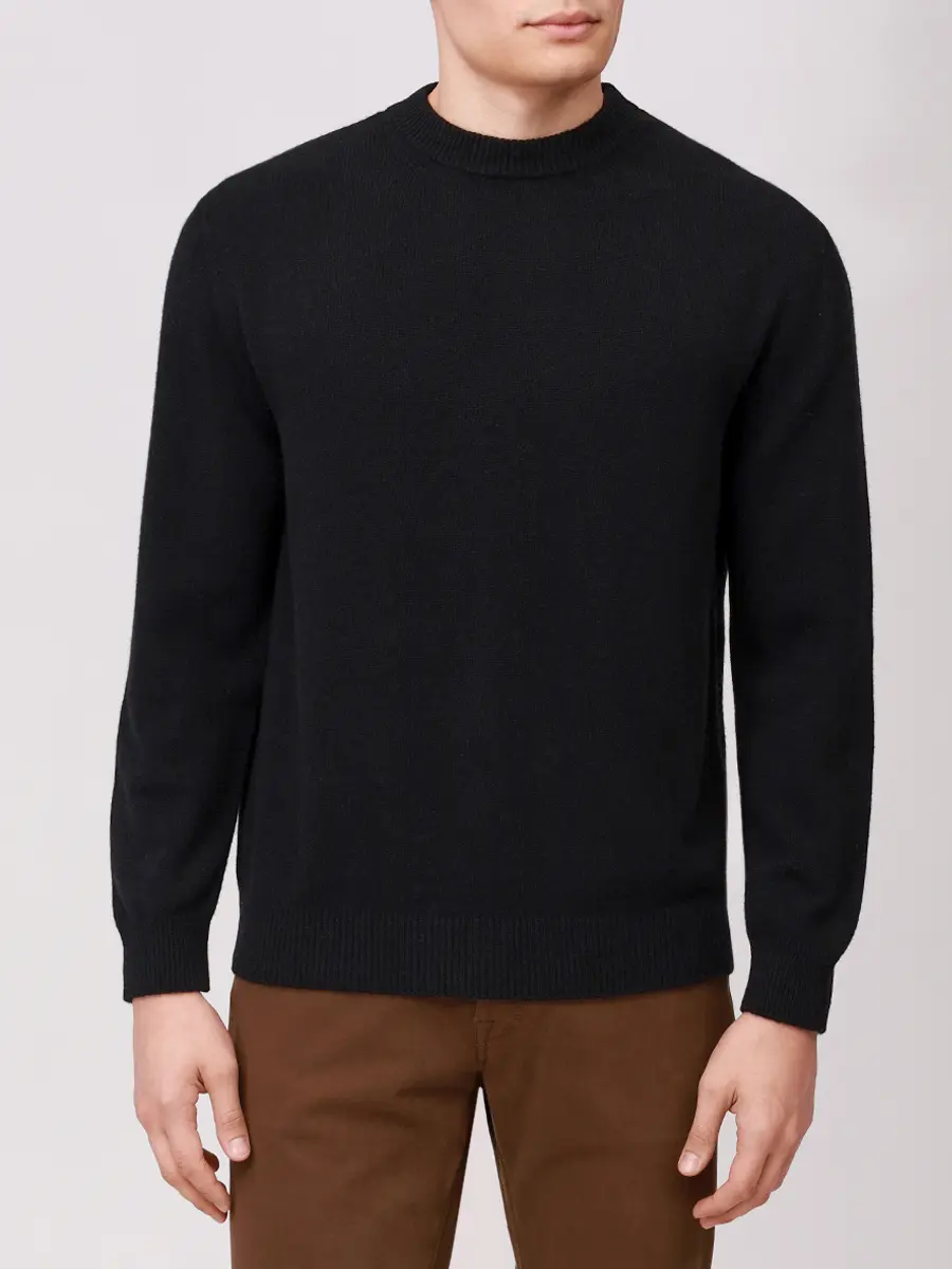 Джемпер кашемировый DANIELE FIESOLI 3370/13NERO Черный  Фото 4