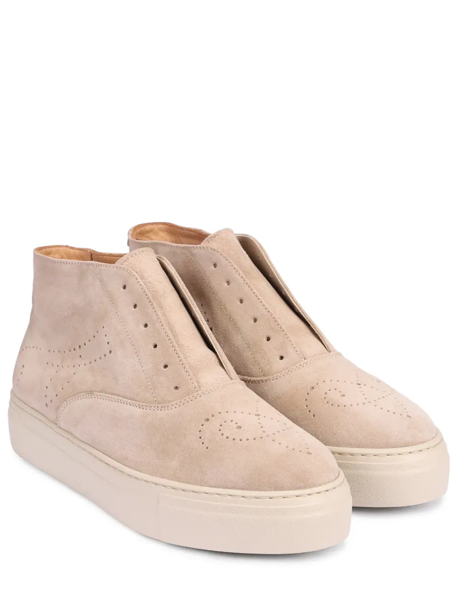 Ботинки замшевые на меху FRATELLI ROSSETTI ONE 76817-PL41848 Бежевый  Фото 2