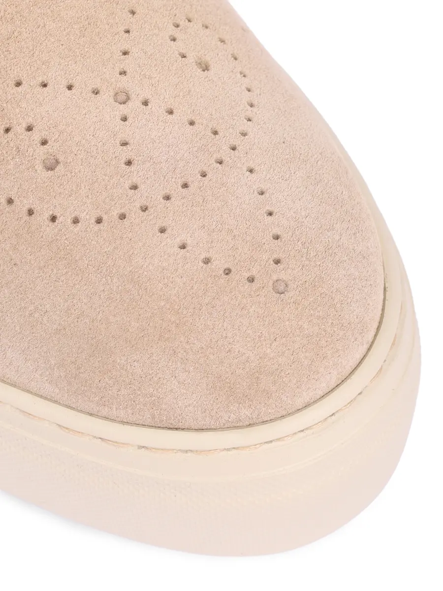 Ботинки замшевые на меху FRATELLI ROSSETTI ONE 76817-PL41848 Бежевый  Фото 5