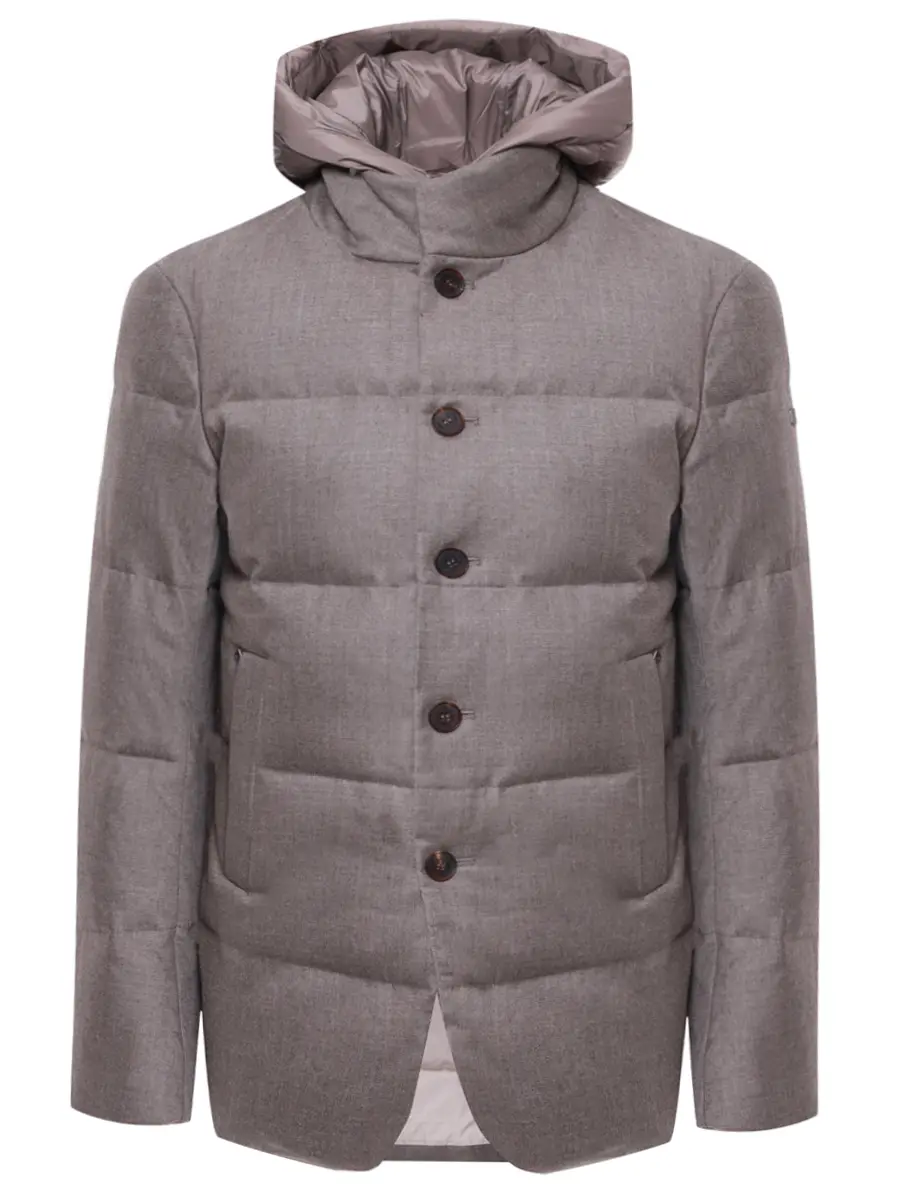 Пуховик стеганый DUNO BJORN 204 Коричневый 