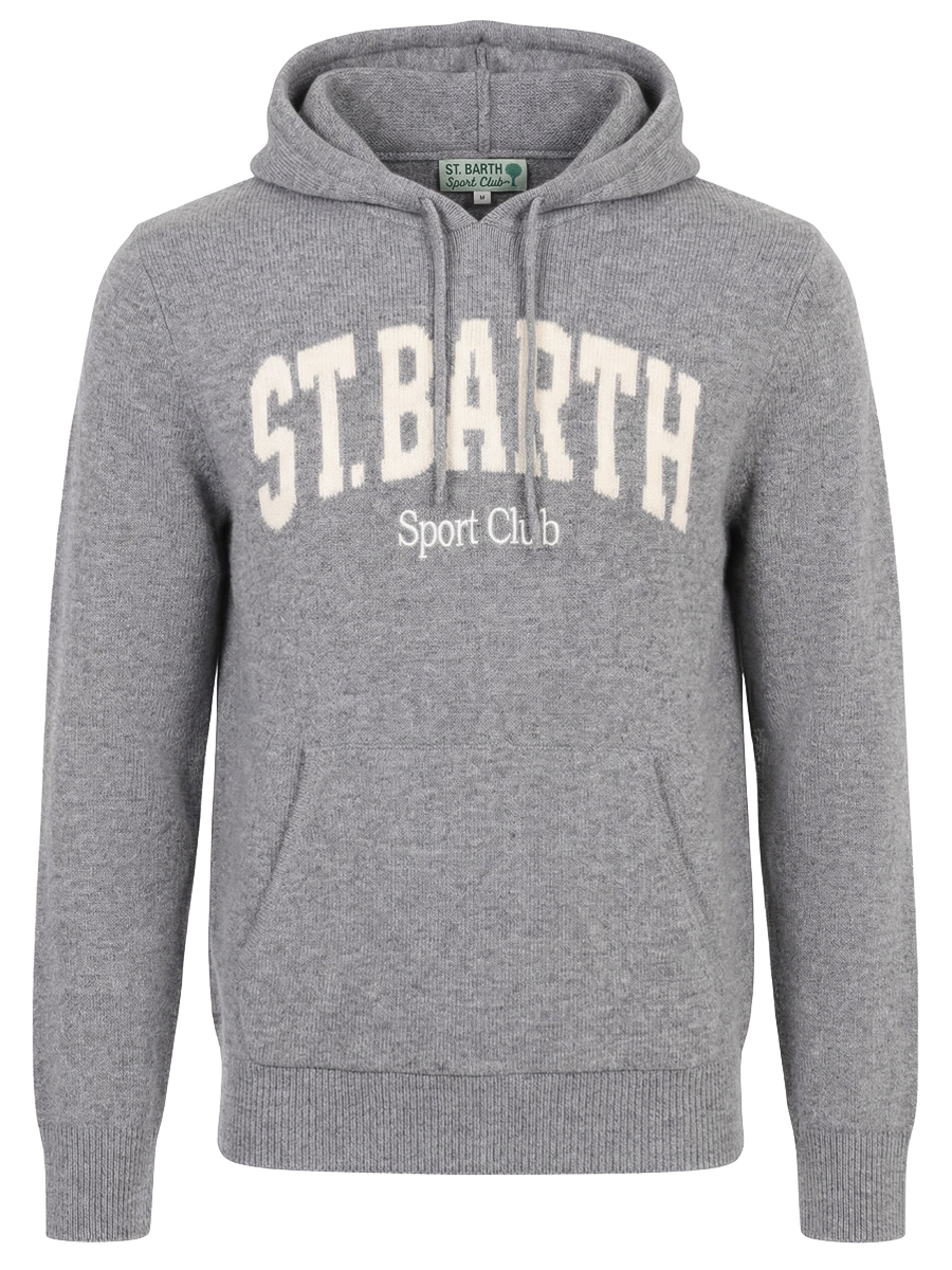 Худи из шерсти и вискозы MC2 SAINT BARTH