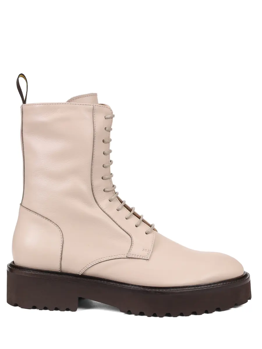 

Ботинки кожаные на меху, Кремовый, DD8816PHILUN214TW01