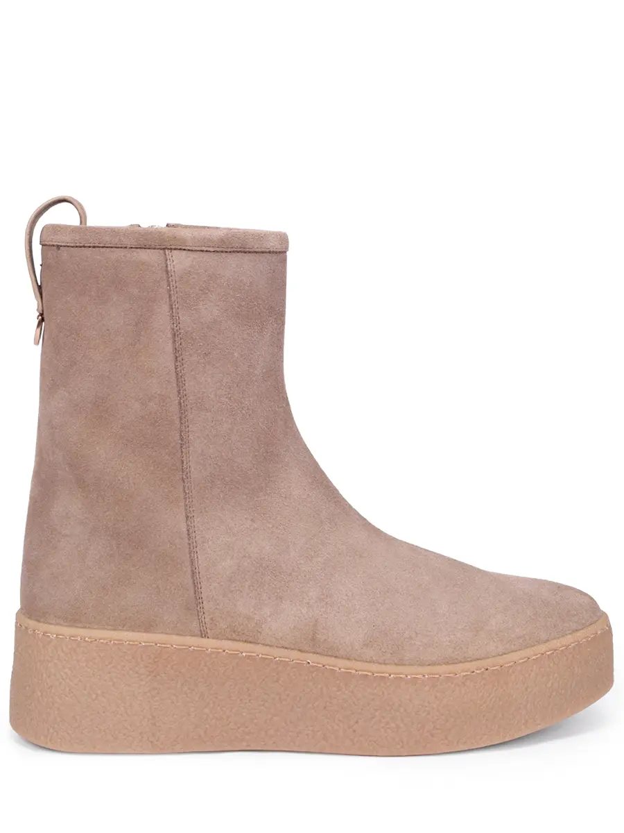 

Ботинки замшевые, Бежевый, LI0401U-L8253U-M23