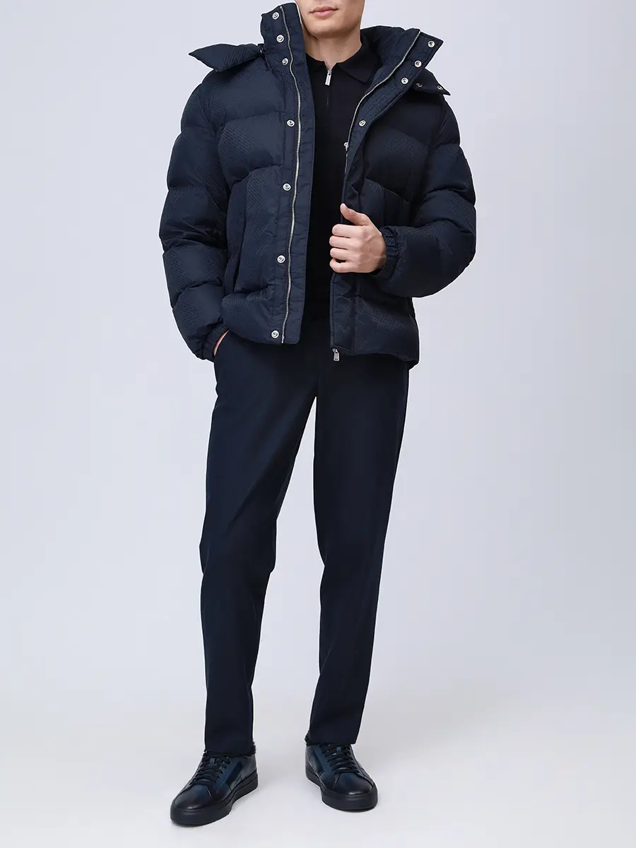 Куртка стеганая BOSS 50548727/404 Синий  Фото 2