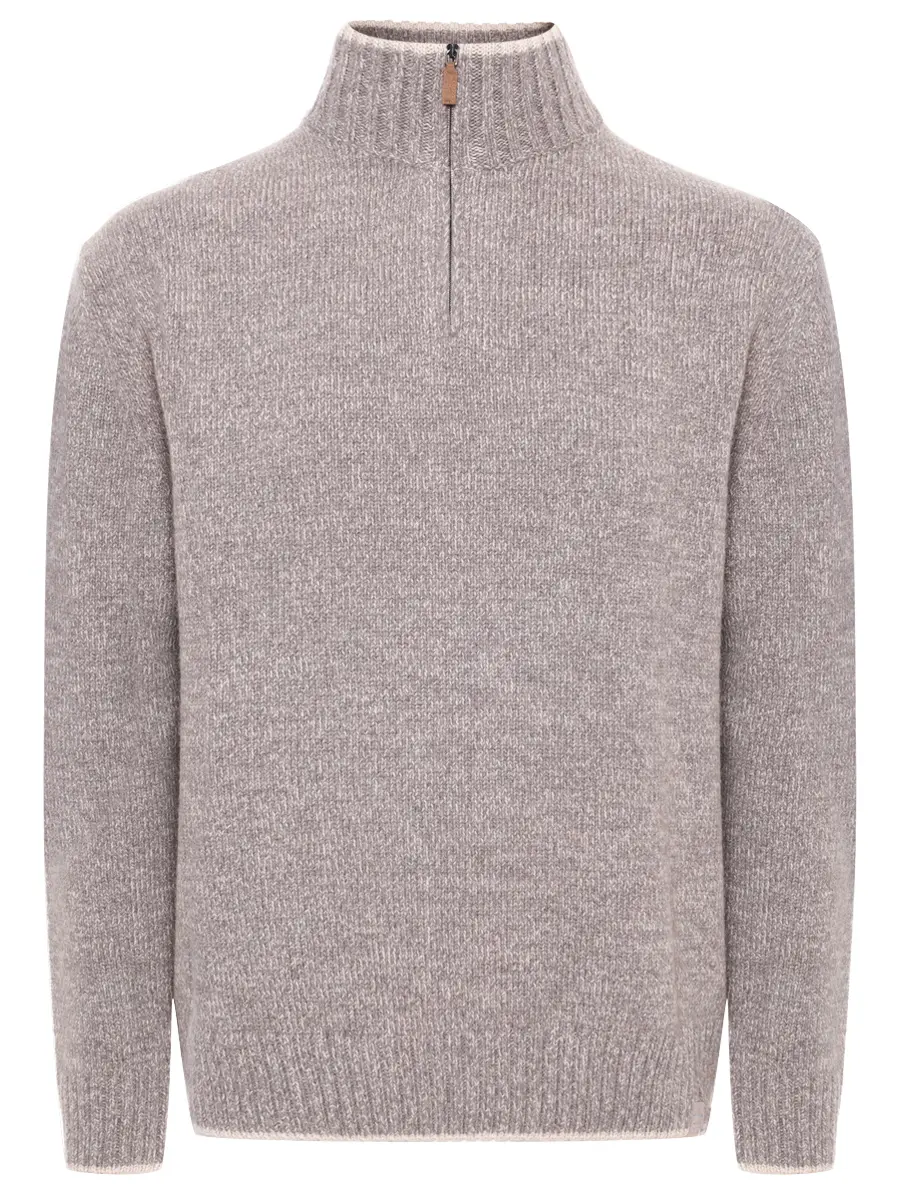 Свитер из шерсти и кашемира PAUL & SHARK 15311112/074 Бежевый 