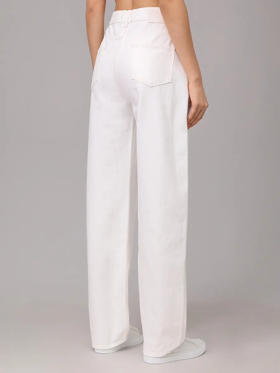 Джинсы хлопковые Samur LOULOU DE SAISON SAMUR LDS Белый  Фото 3