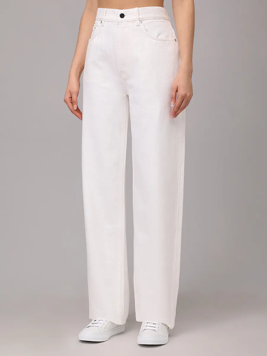 Джинсы хлопковые Samur LOULOU DE SAISON SAMUR LDS Белый  Фото 4