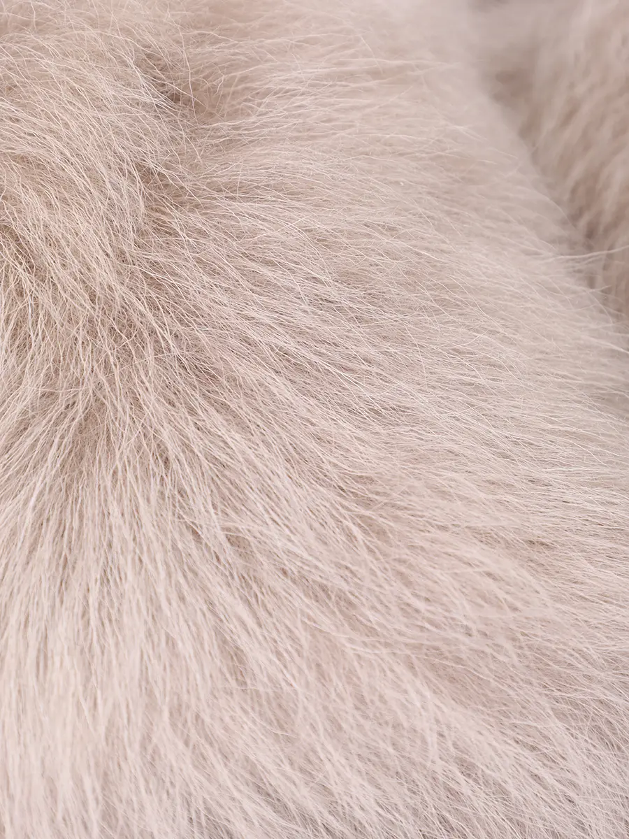 Тапочки из кашемира и меха AGNONA HI1001U-U7045U-N42 Бежевый  Фото 6