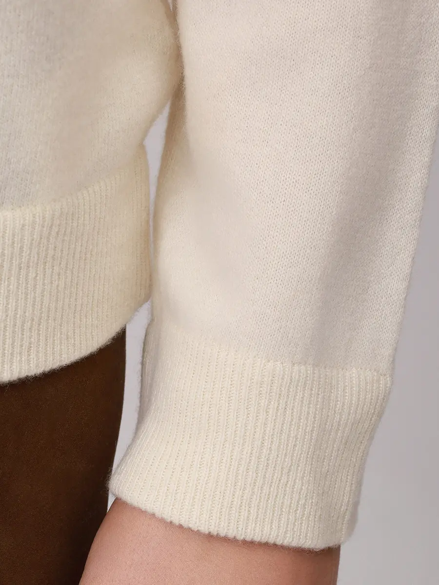 Джемпер шерстяной DANIELE FIESOLI 0035/100 NUVOLA Белый  Фото 5